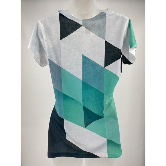 New Threadless Mynt Geometric Ladies VNeck Tee Size Large - Picture 2 of 6